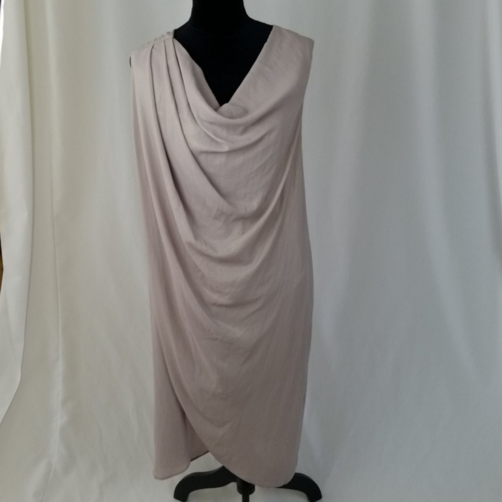 Asos women 10 sleeveless layered tunic scoop neck shimmer‎ mother of the bride